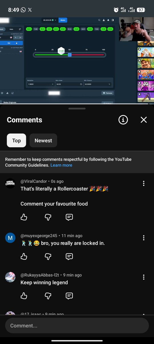 InbornRisk's tweet photo. @Slotswithshib You ended with an amazing thing that I liked, @Slotswithshib

That's literally a Rollercoaster 🎉🎉🎉

Comment your favourite food 💯 https://t.co/aS1PhprLJ0
