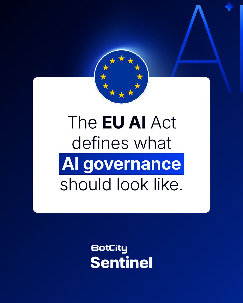 BotcityDev's tweet photo. The EU AI Act sets the rules. It doesn't show what AI systems and Python scripts are doing in real time.  Policy defines the rules. Runtime provides the evidence. As AI adoption scales, governance needs both.

Talk to our team: https://t.co/j90af9SHrL

#EUAIAct #pythongovernance https://t.co/73IBBs1pO4