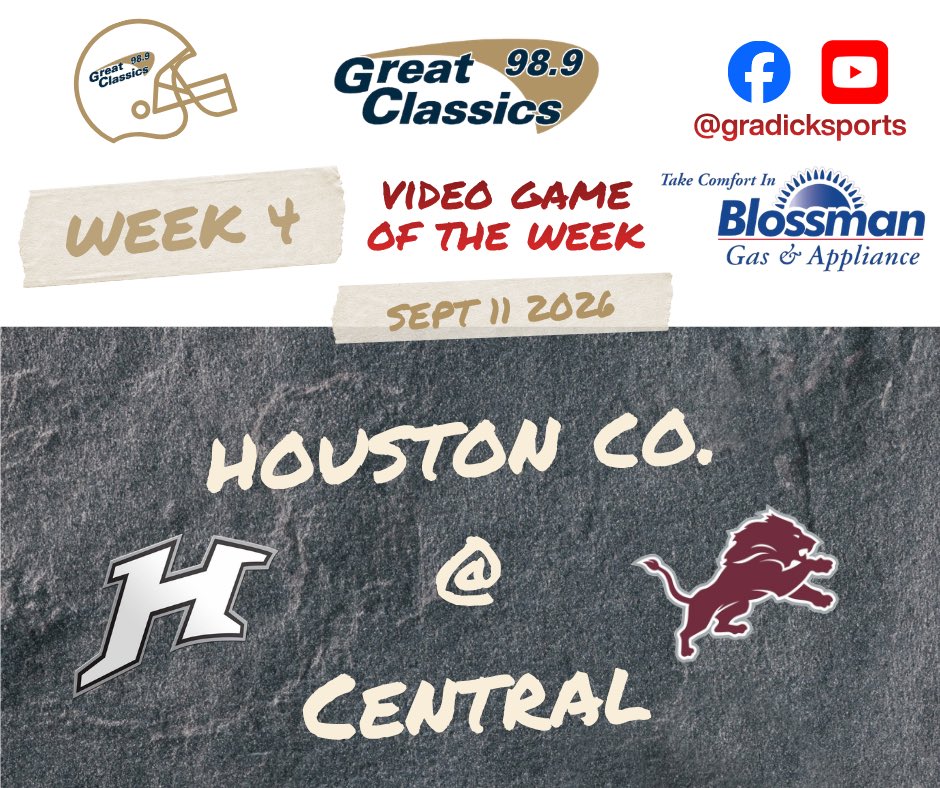 GradickSports's tweet photo. @samcrenshaw23 @OfficialGHSA @JPattersonTV @GabrielCStovall @CCPSNews @RustyMansell_ @DerrickRich11 @CalumAEwing @CobbFballFri @LGlenn_FCS_AD @Curt_Miller30 @nathanturnerAD @CowetaScore @ps_nation_ @gchapatl @thekellyprice @OSGNelson @Deep_Fried_Dave @swganetwork @NwGaFootball @NEGARecruits @FayetteSports @DCSDAthletics We have a great slate of broadcast games! https://t.co/Nz3ZnoTa8F