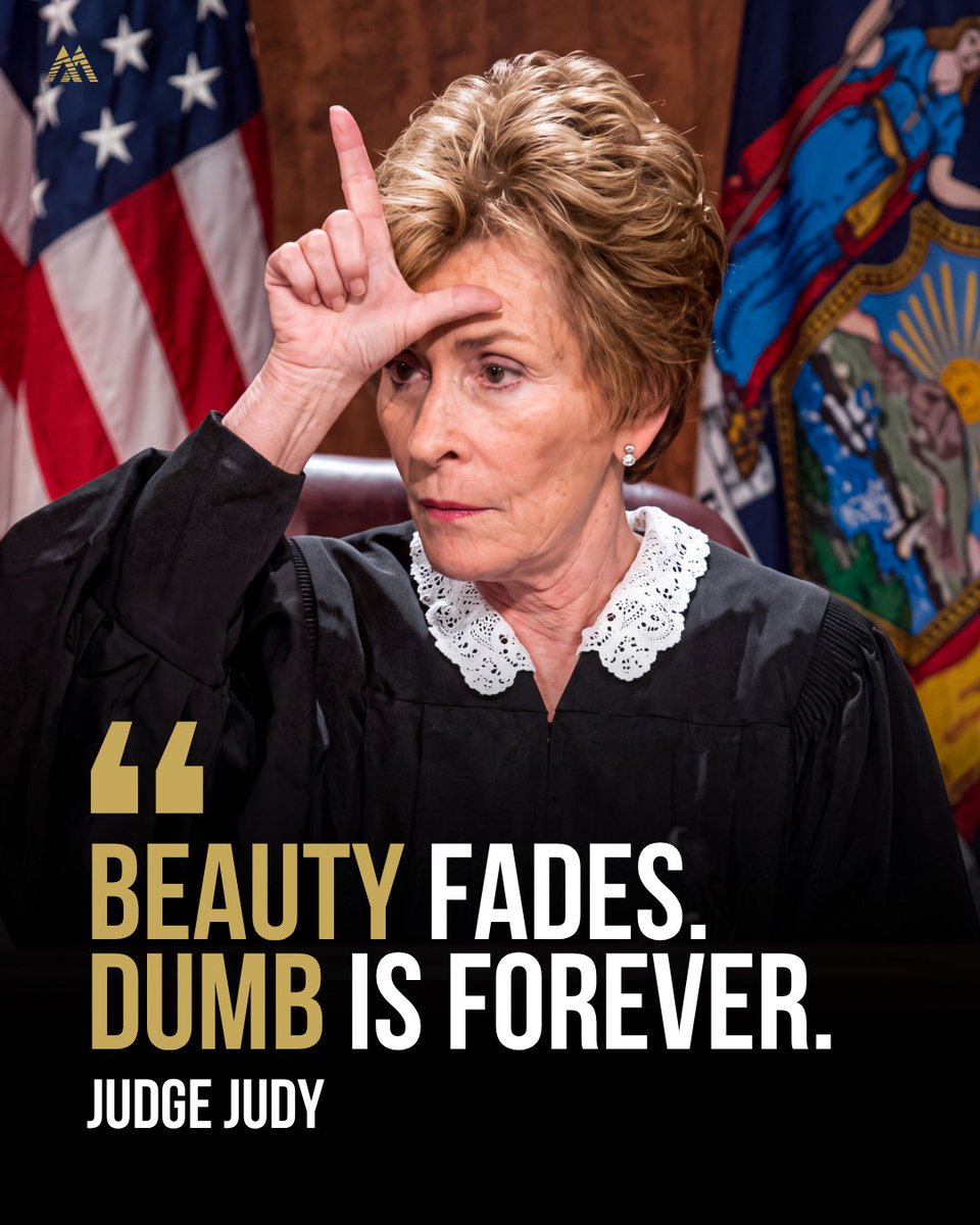 ByMindsets's tweet photo. At 83 years old, Judge Judy is retiring after 30 years on television: 

“I don’t have to prove anything else. I did it” https://t.co/Vi16QTjQZj