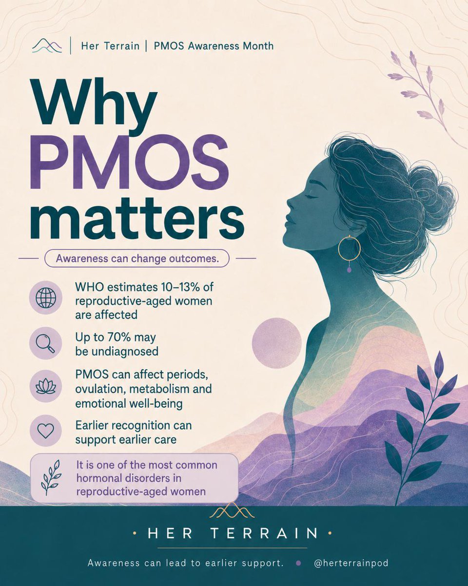 herterrainpod's tweet photo. Every shared fact brings us one step closer to earlier diagnosis and better outcomes. 💚💚 
#pcos #pmosawarenessmonth #pcosawarenessmonth #womenshealth https://t.co/4SjCQAMapb