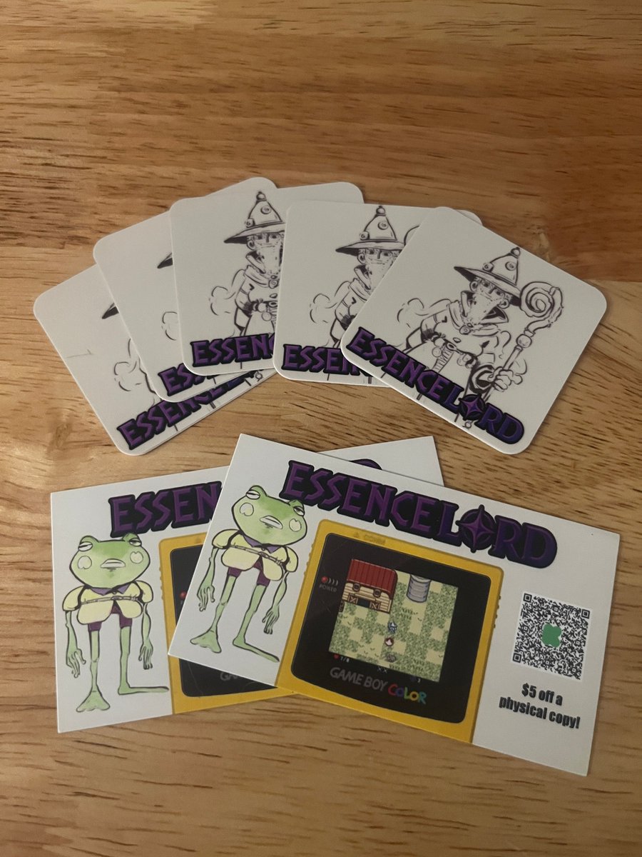 TLombard_'s tweet photo. Some of the freebies I'll have available at my @RetroGameCon booth in October! https://t.co/ov5vwSl6fb