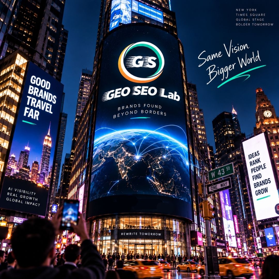 GEO_SEO_Lab's tweet photo. From India to Times Square

The next big opportunity in digital marketing isn’t just ranking on Google — it’s being discovered wherever people search, including AI platforms

Same vision, Bigger world

#GEOSEO #AIVisibility #DigitalMarketing #SEO #AIMarketing #GEOSEOLab https://t.co/QC9jwUd2oc