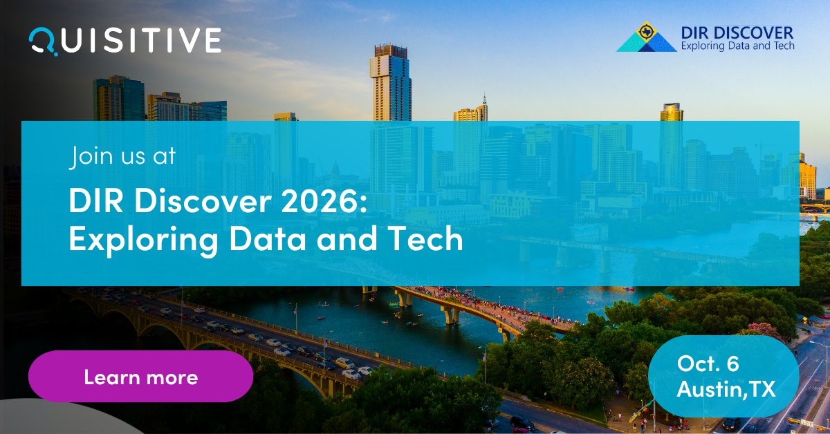 BeQuisitive's tweet photo. Heading to DIR Discover 2026 tomorrow? Find us at booth 316!

See how our DIR-contracted AI and data solutions support Texas state and local agencies. 👉 https://t.co/abaC1nwcbP https://t.co/d5bc8JWBo5