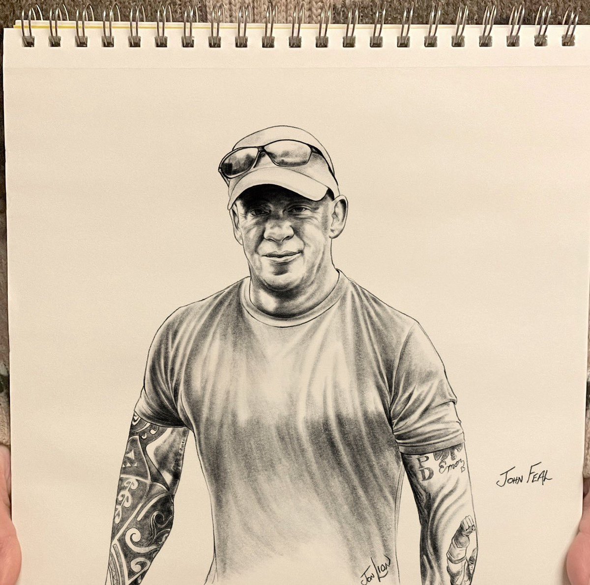 jonlionfineart2's tweet photo. Thinking of our dear buddy @JohnFeal1 today… not all heroes wear capes 🇺🇸 love you buddy 🇺🇸 #september11 https://t.co/VTERH2arnx