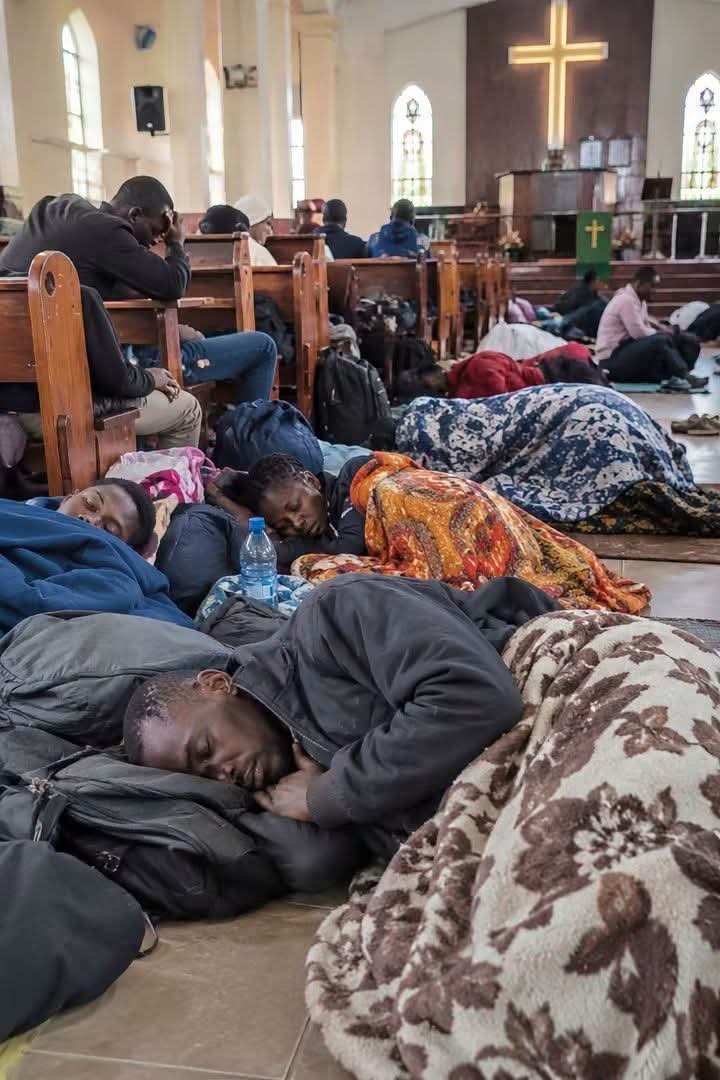 kiriri_daniel's tweet photo. @_SystemYaFacts Refugees hidden in church after the holier yapped https://t.co/0dtRrB14Ar