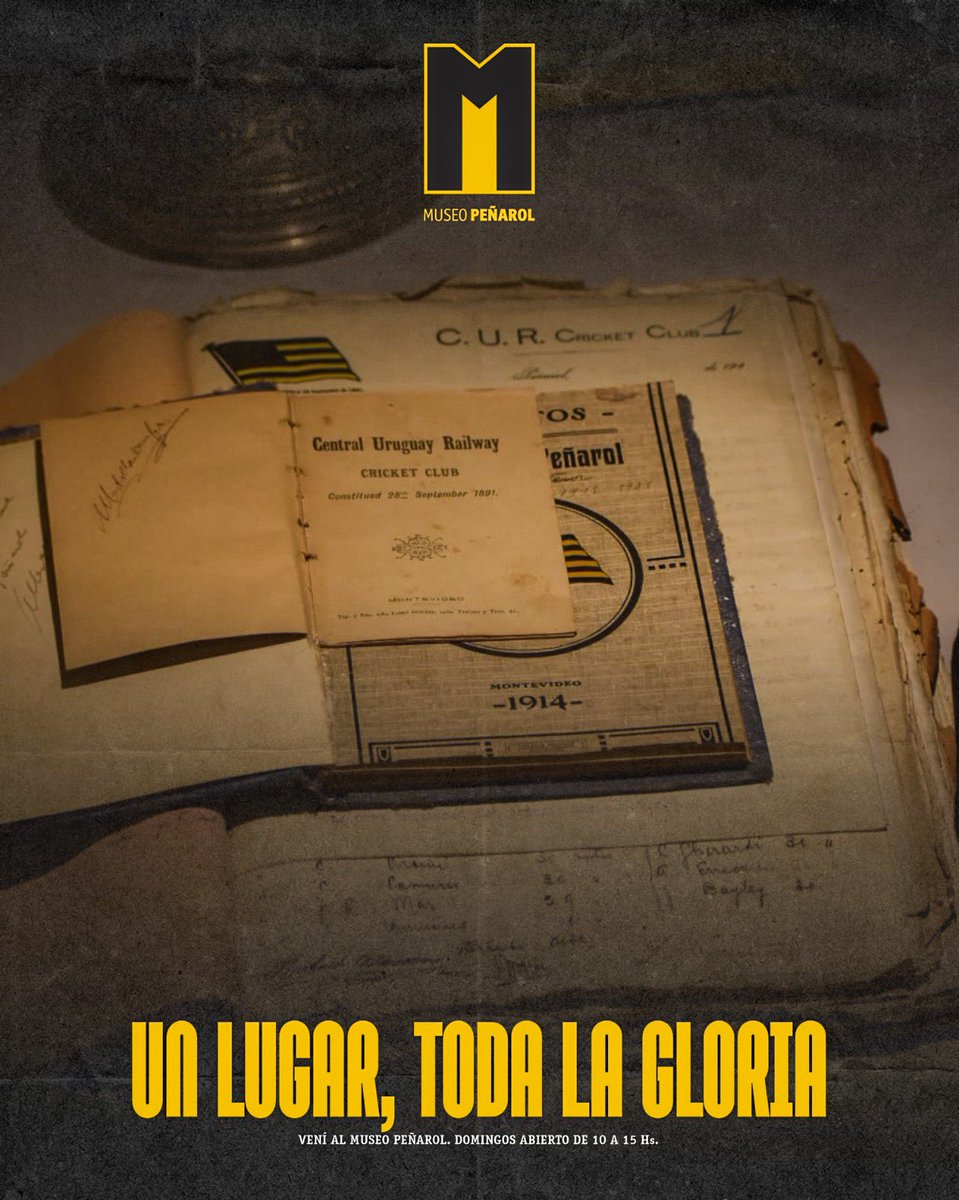 capmuseo's tweet photo. ¡Este domingo viví la historia de Peñarol!

Vení de 10:00 a 15:00hs a recorrer el Museo y encontrate con camisetas, trofeos, objetos históricos, imágenes y recuerdos que forman parte de la historia del club más grande del país. https://t.co/7uK8uZPcmn