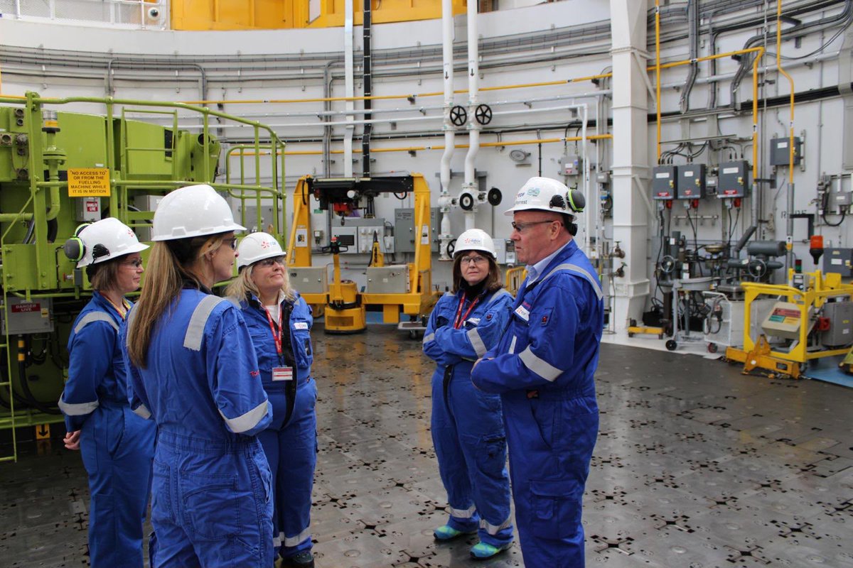 ReformUKScot's tweet photo. Reform ➡️ MSPs @KimSchmulianMSP and @AngelaRossMSP visited Torness nuclear plant, under threat from decommission.  

Reform UK backs the renewal of our nuclear fleet to create jobs, support communities and add stability to the grid. https://t.co/XDico9s5VB