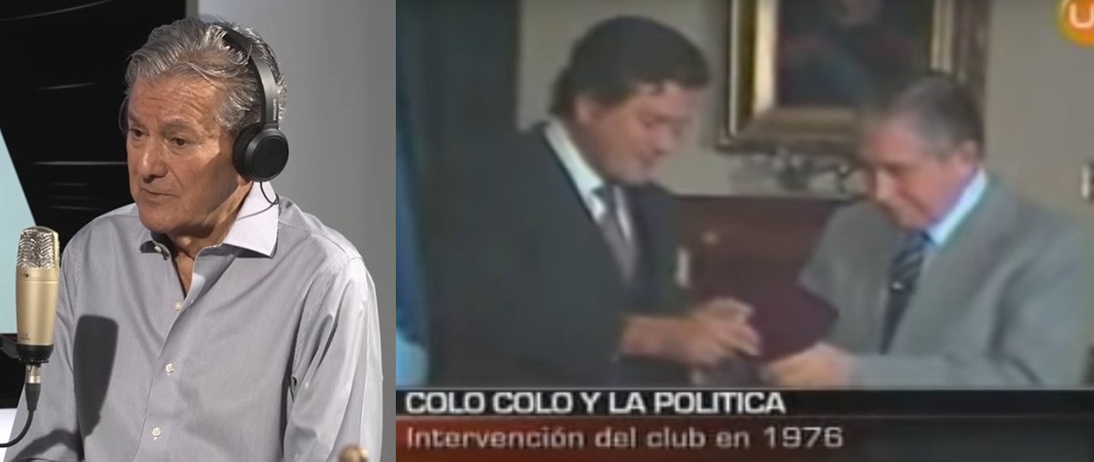 Hanti09's tweet photo. El ex presidente de Colo-Colo Alejandro Ascui sobre Augusto Pinochet

- "Yo por ningún motivo quería darle la presidencia honoraria de Colo-Colo. Me OBLIGARON a ir"

- "Del gobierno me llamaron, me seguían"

- "El dictador ni una piedra, NUNCA llegó plata para el estadio" https://t.co/yaf7ZksRHx