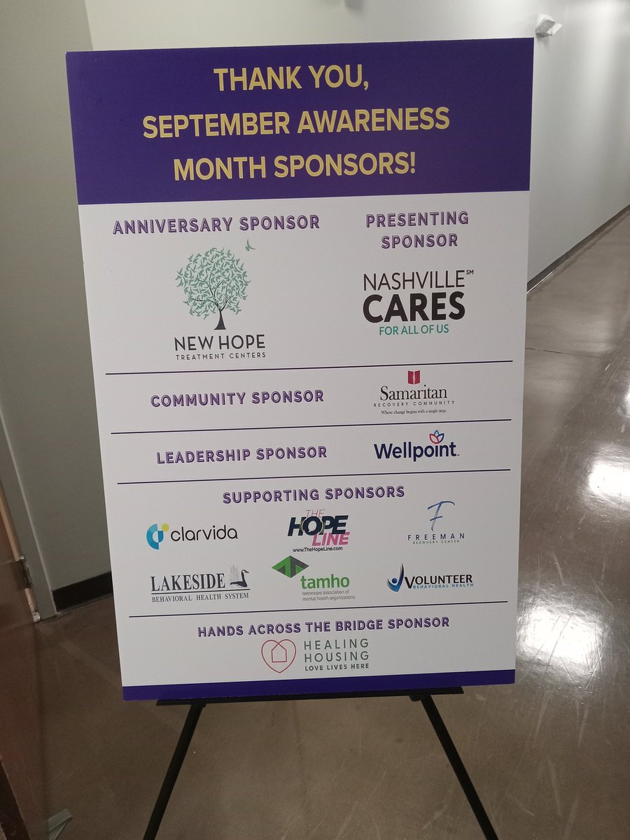 TAADAS_MEDIA's tweet photo. We had a fantastic Recovery Month Dinner and Awards ceremony last night at Trevecca Community Church. We'd like to thank some of the sponsors who helped make this event special! https://t.co/p4b39WVaf4