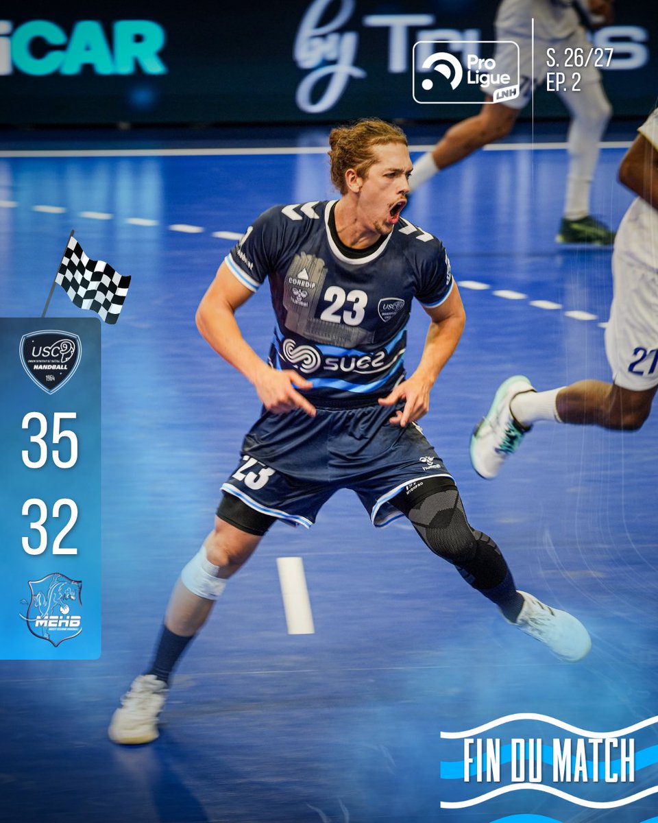 USCreteilHB's tweet photo. #FindeMatch
Créteil l'emporte face à Massy 35-32 grâce à une deuxième mi-temps pleine d'intensité.
Bravo à Massy qui a donné du fil à retordre aux Cristoliens.
Prochain déplacement : Frontignan
📷Julie Dumélié https://t.co/awSrbtxwmD