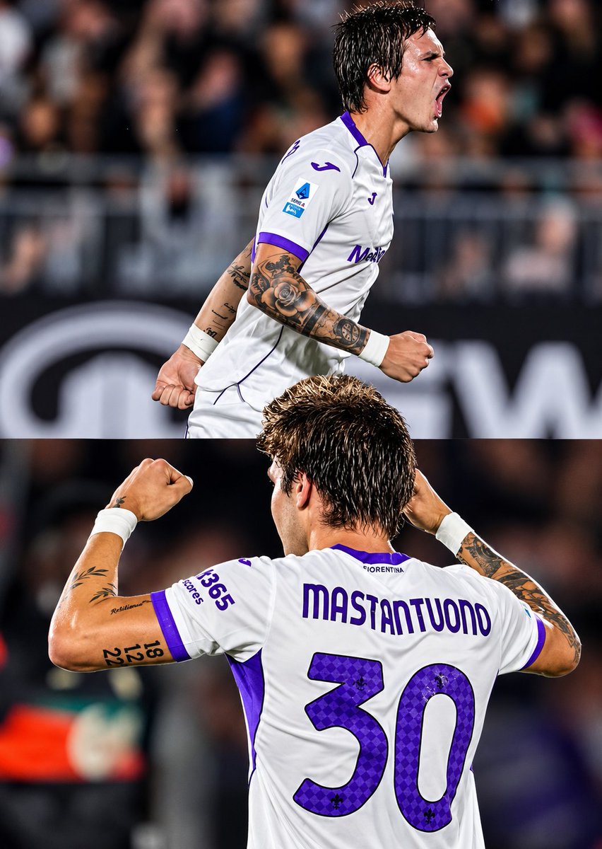 424scout's tweet photo. After a rough start at Fiorentina, Franco Mastantuono responds with a hat-trick. His first goals for the club all arriving in the same game. Exactly the kind of performance the 19-year-old needed to kick-start his season in Italy. https://t.co/k2ma8GdC5a
