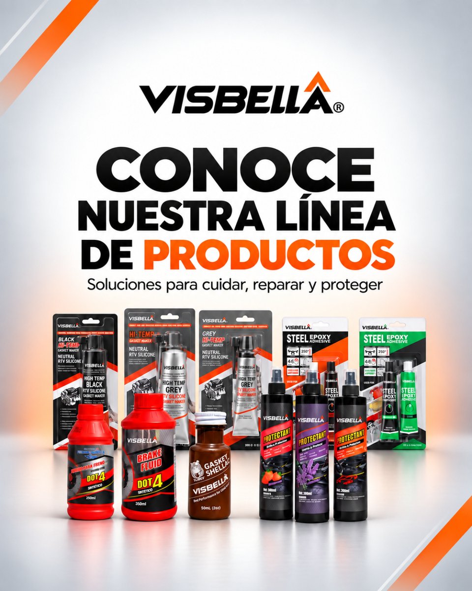 visbelladefe's tweet photo. Conoce VISBELLA🔧Productos para reparación y mantenimiento automotriz: líquido de frenos DOT 4, silicona RTV, epóxico de acero, Gasket Shellac y silicona protectora.🚚Entregas a todo el Perú. Lima en 2 horas. #Automotriz #Mecánica #TallerMecánico #ReparaciónAutomotriz #Perú https://t.co/34UkzHC64F