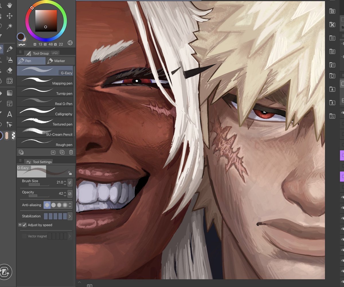 catacutta's tweet photo. [WIP] Auntie and Nephew fr #bakugo #mirko #myheroacademia https://t.co/GPif3iswJW