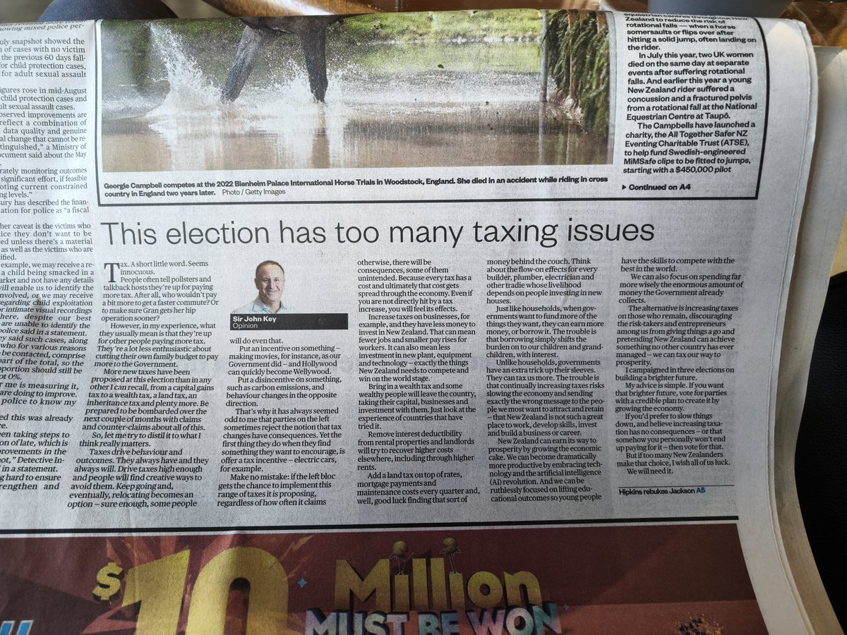 damienmgrant's tweet photo. Stunning! Sir John Key recommends voting Act; After all, National has no credible plan for growing the economy..... https://t.co/k6Usphsjp2