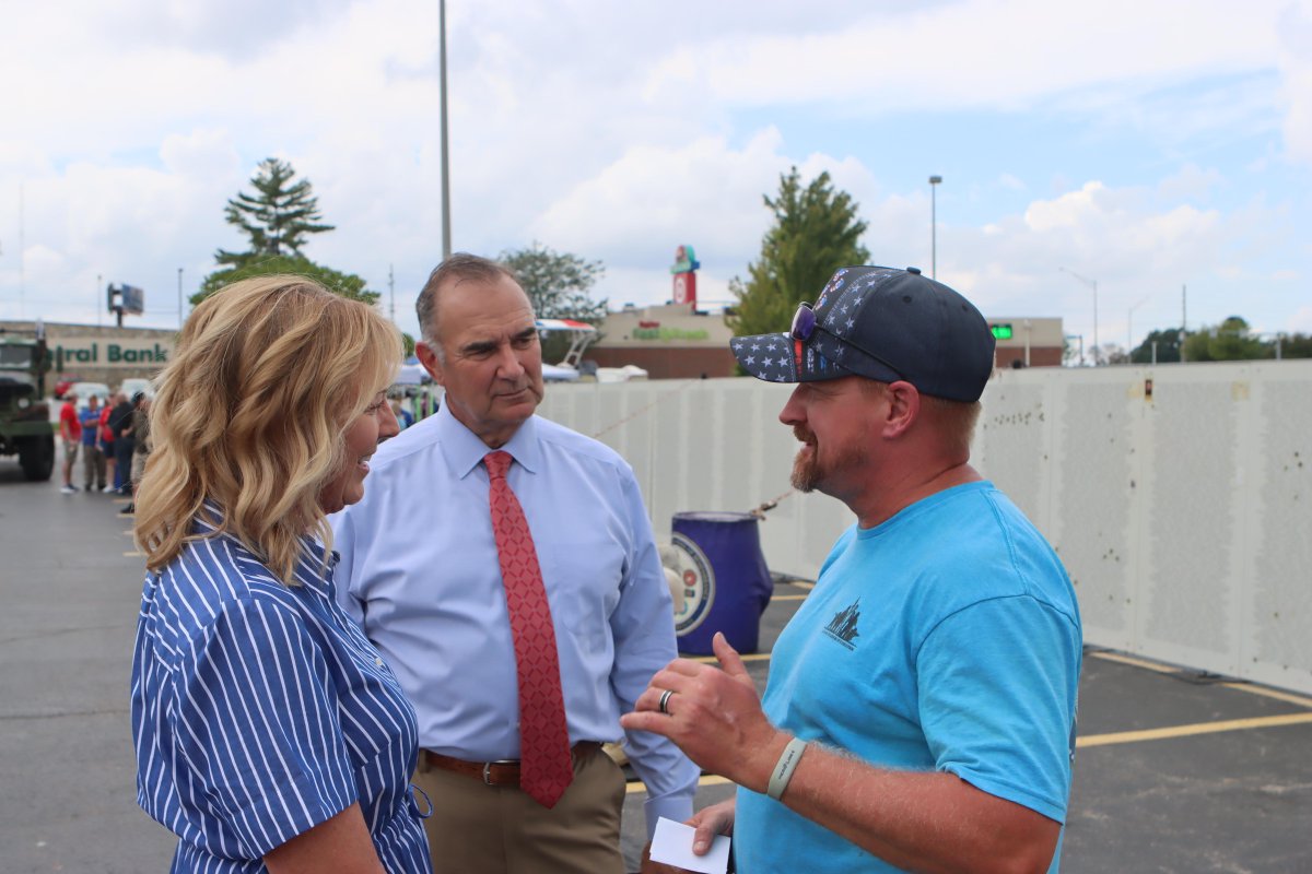 GovMikeKehoe's tweet photo. Today, I had the honor of visiting the Global War on Terror Traveling Memorial Wall during its first-ever stop in Missouri.

In the first year following the 9/11 attacks, more than 200,000 Americans enlisted in the U.S. military, fully aware that they would likely deploy to active combat zones in the Global War on Terrorism. This Wall is a powerful reminder of those who made the ultimate sacrifice and of our responsibility to ensure their service and stories are never forgotten.