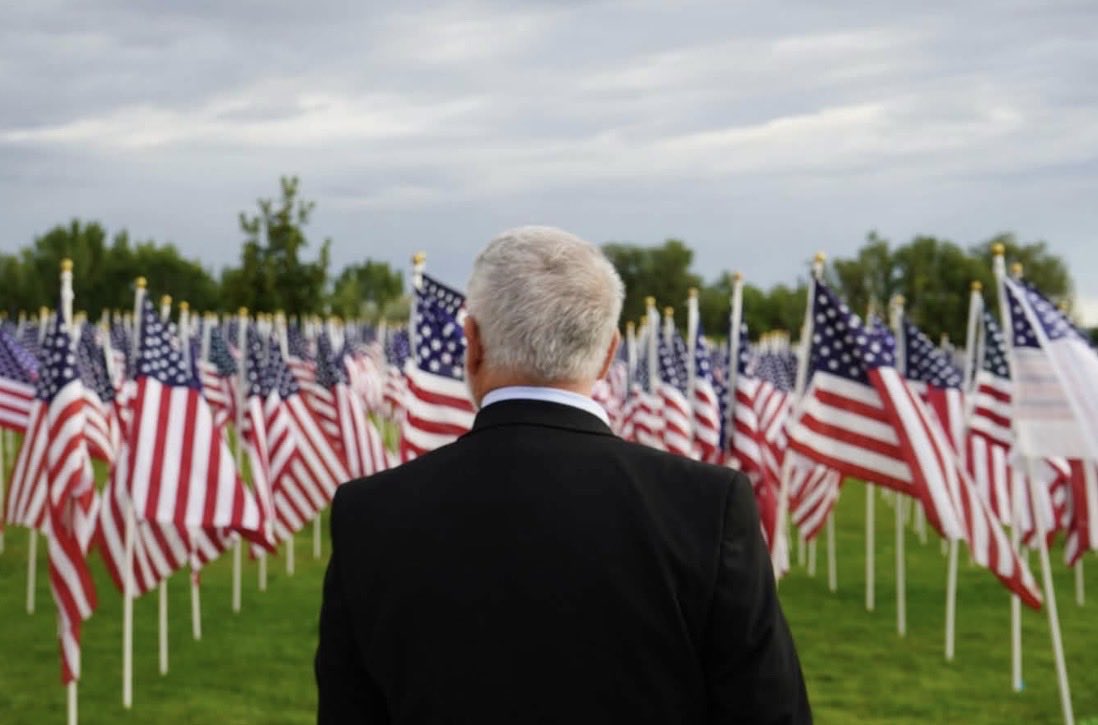 DowningForMT's tweet photo. Today, we remember the nearly 3,000 lives taken, the heroes who ran toward danger, and the Americans who answered the call in the years that followed.

We remember. We honor. We will never forget. https://t.co/1TTr634Z2a