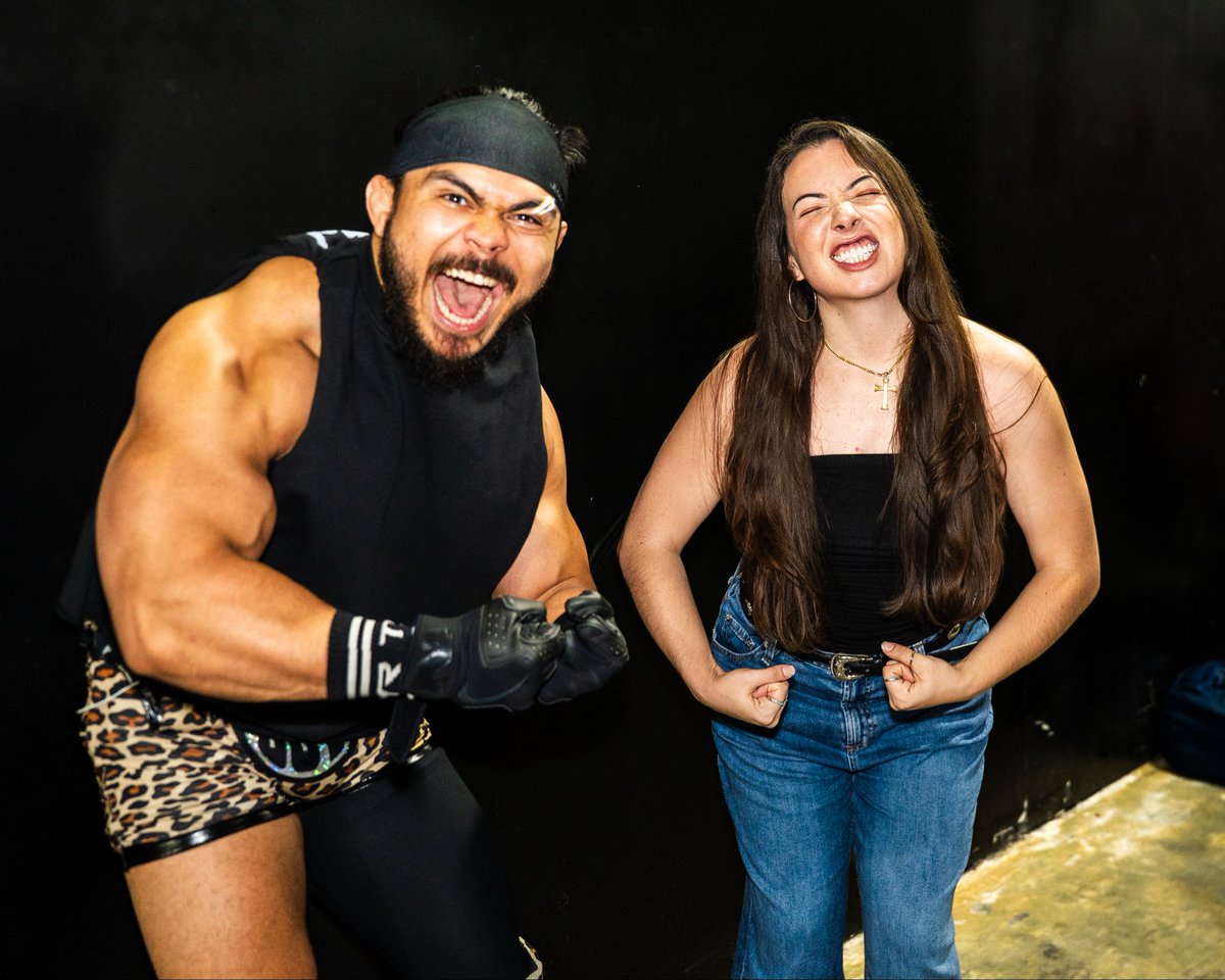 RhodesWrestling's tweet photo. We saw a new side of @coachjimmyhouse at Hot Summer Nights. He defends the RWA Title against @RealVinParker THIS SUNDAY and he’s not coming alone!
He’s acquired the services of daughter of the late great Eddie Guerrero @TheSherilynG!!! 🤯
Tix⬇️
https://t.co/FZO7clFRdf https://t.co/suTcSvLsRp