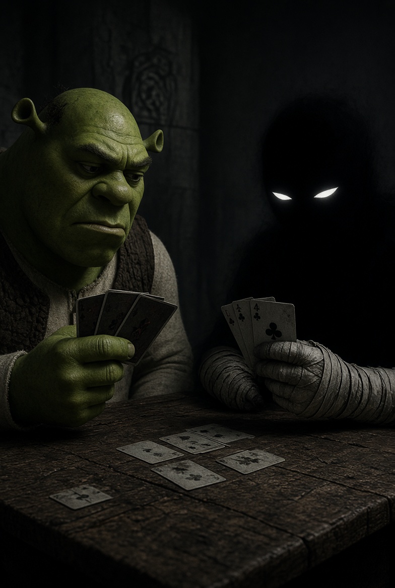 ELzePit0's tweet photo. I can already see them cooking up a strategy to take this all the way to the moon. 🛠️🌑
@_Shadow36 
@Hester_Studios 
 $Shrek https://t.co/yffi21ZBsL