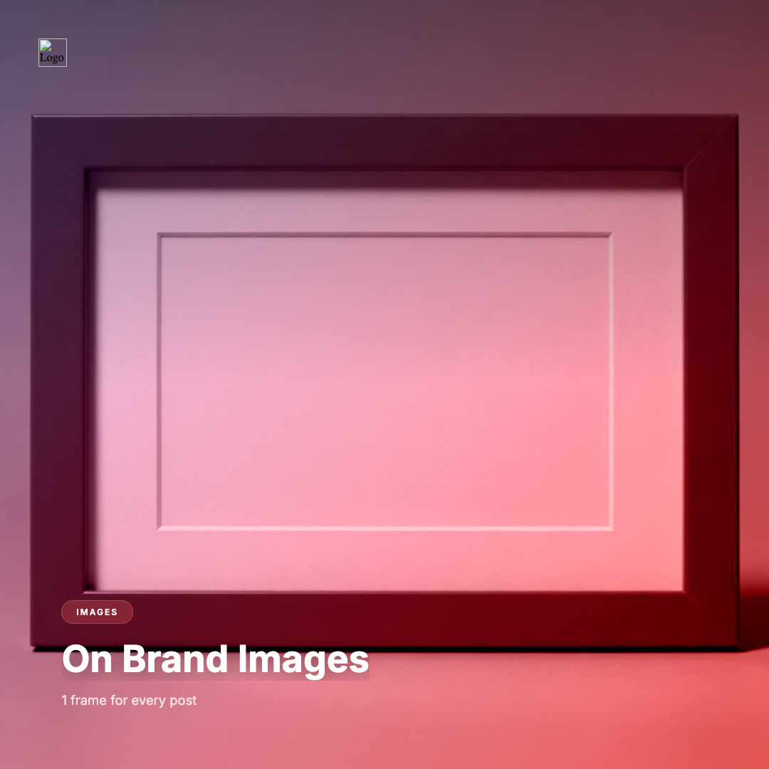 lukecichocki's tweet photo. Templates keep every image on brand because the frame carries your colors and type, while the generated picture only fills the slot, so build one frame and make every post read as one series. #ContentAutomation https://t.co/6UoDMeGxUj