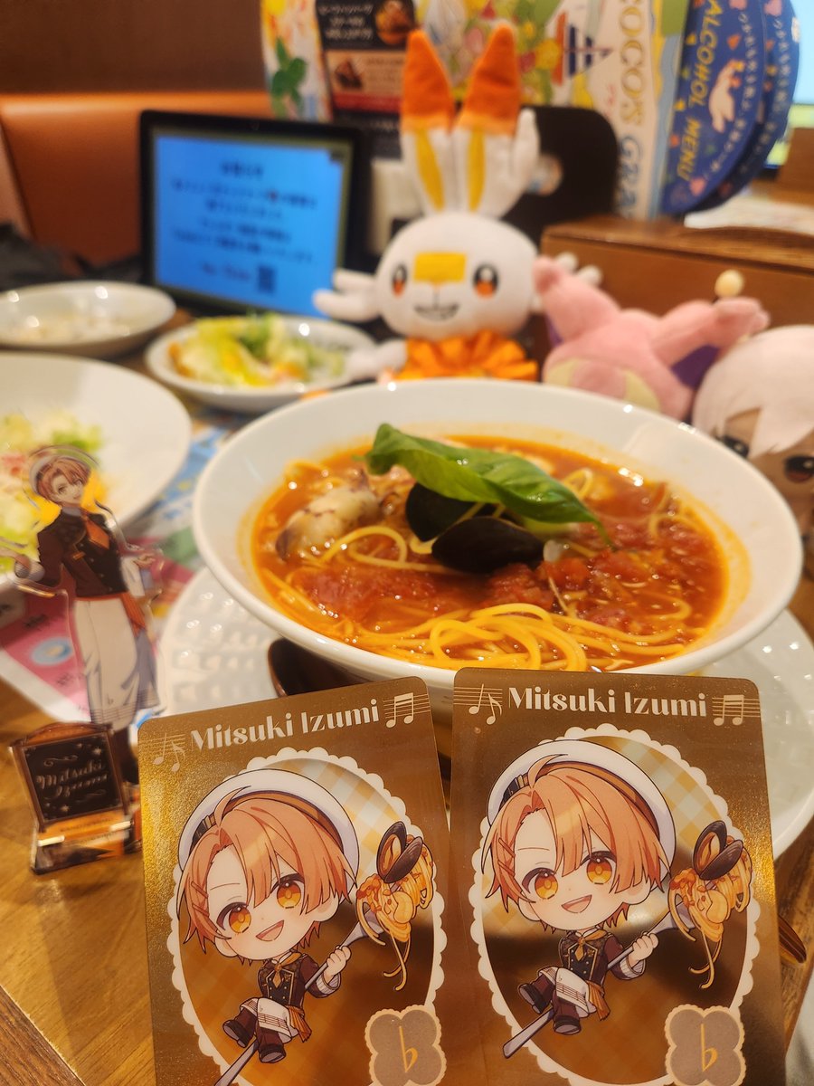 sono_eneko's tweet photo. 昨日の仕事終わりココス行ったー！
三月2枚出たしピタゴラパフェだし三月のパネルだし注文確定ボイス三月だし三月だらけで嬉しかったーーー！！！ https://t.co/gqWzsAmrTk