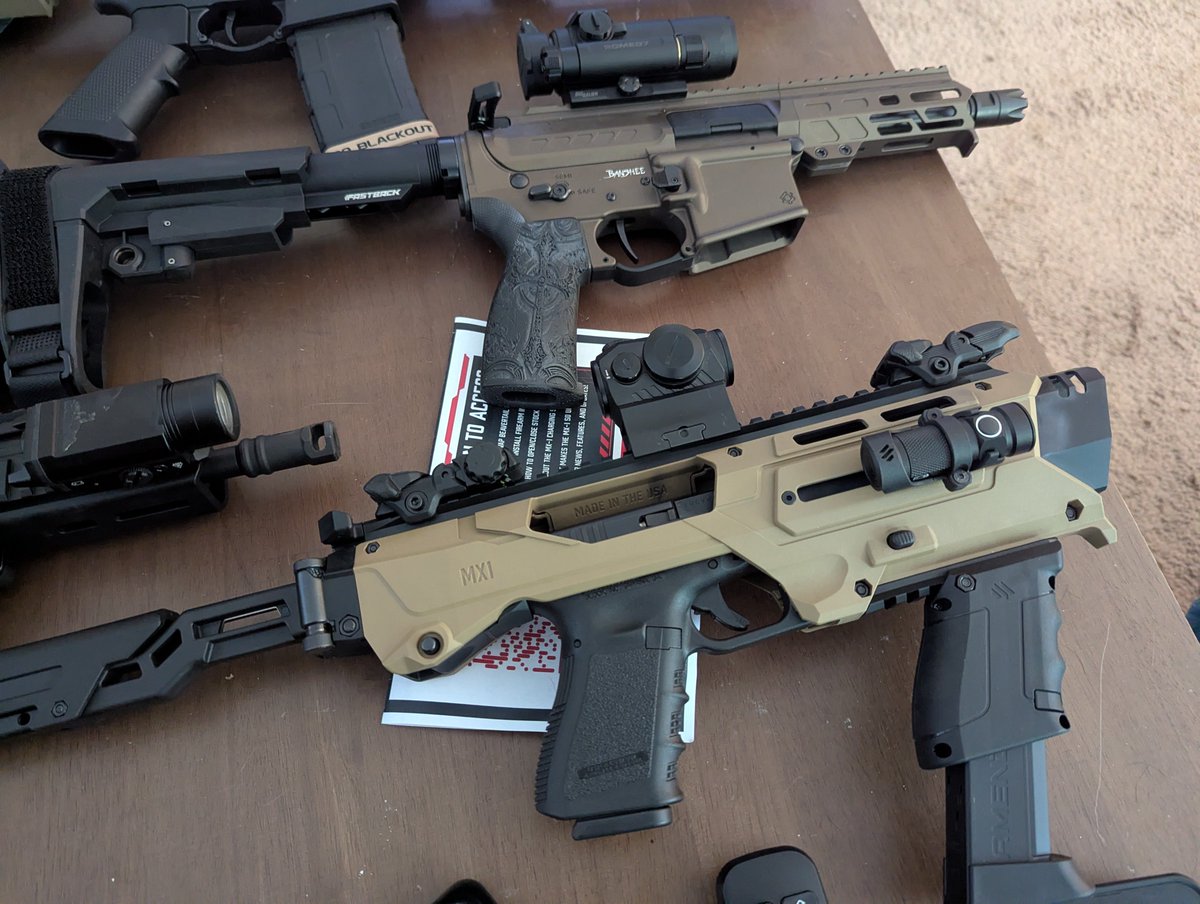 WKreidell's tweet photo. Two of the range toys I've picked up for the wife recently and they are criminally underrated @CMMGinc @MetaTactical https://t.co/r0c1CaT7z5