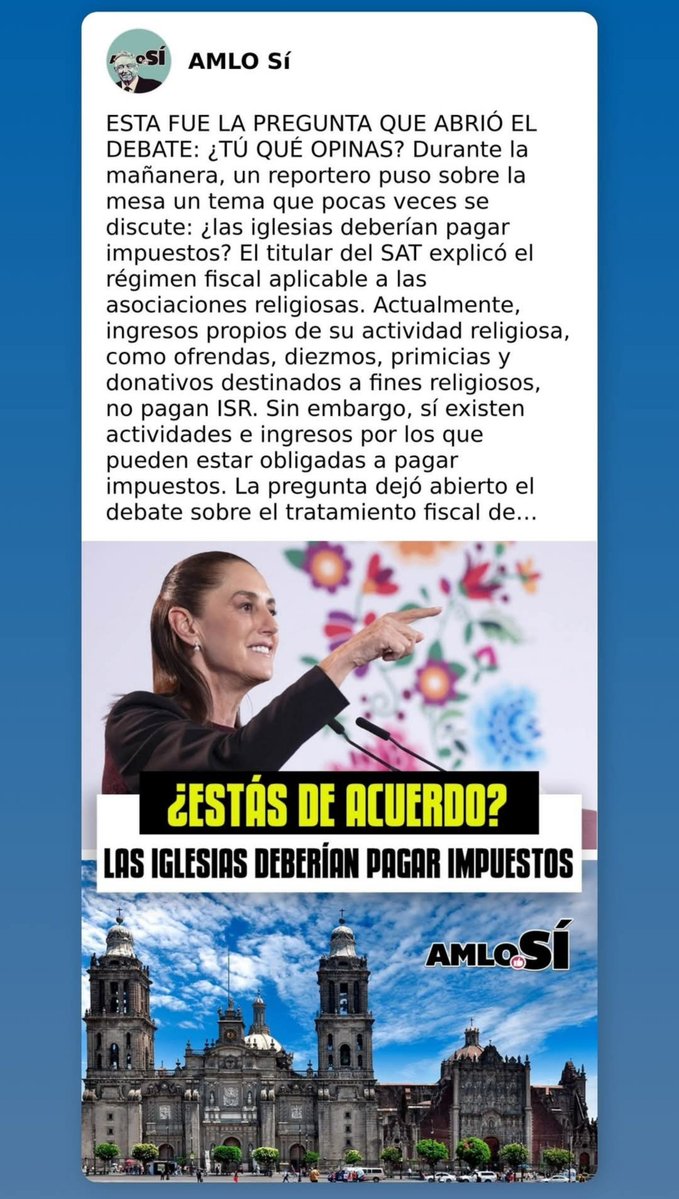 alexiaislasalv's tweet photo. #RETWITTEA Dad al César lo que es del César y a Dios lo que es de Dios" 🙂

👇Si, porque hay ingresos y egresos como en toda empresa o negocio: hay tesoreros también!

👇Sí, urge todas las organizaciones religiosas a pagar impuestos, TODOS dentro de la LEY. Lo dice la Biblia.👇 https://t.co/8eLqmAWtKC
