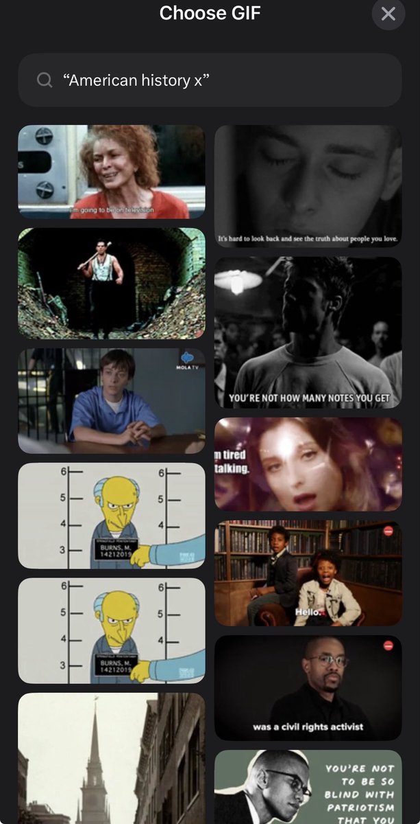 midagroyper's tweet photo. I guess Elon or his jew lackey got rid of the scenes from American History X we all used from the gifs. https://t.co/kvDZFnXkXw