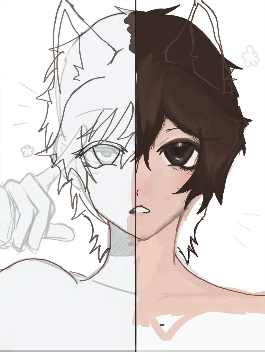 Ryuthecutest's tweet photo. Unfinished art cuz I don’t wanna finish it🤤#art https://t.co/Rtg4nDZMH2