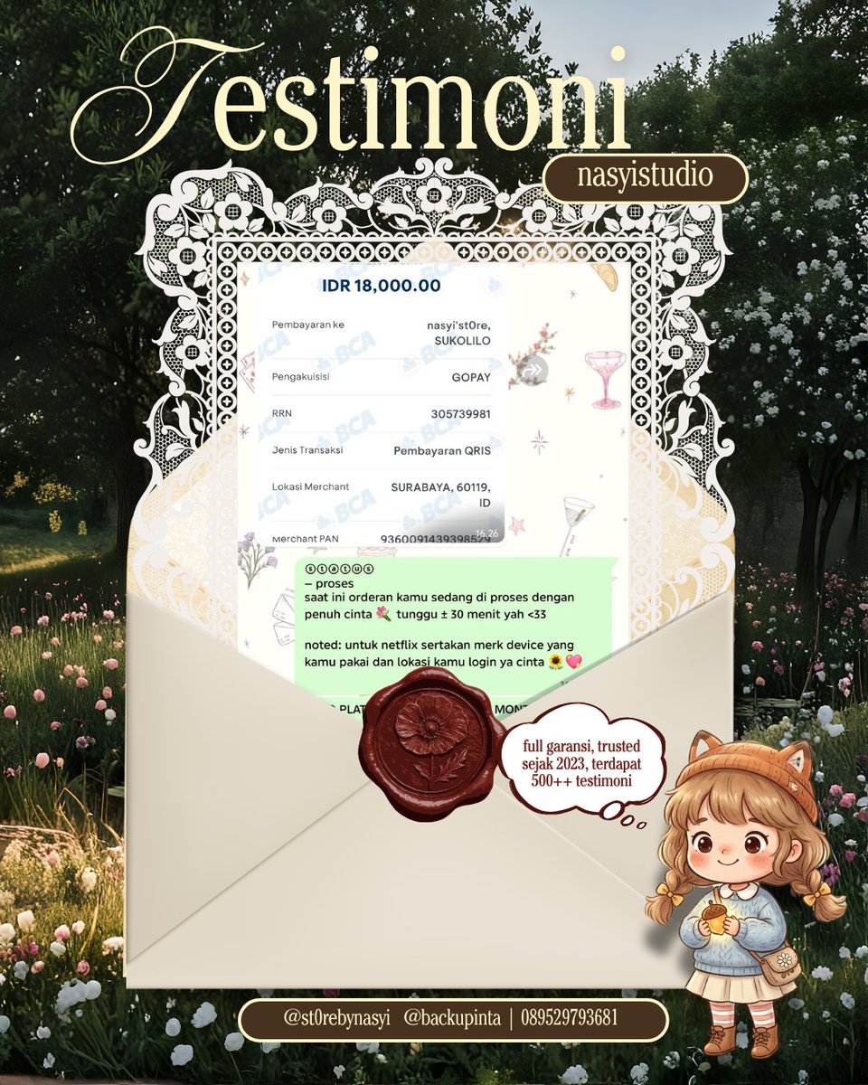 dessertbynata's tweet photo. 𖥻 ׁ ׅ  testimoni @st0rebynasyi ! ﹒  ◡◡

ᝰ.ᐟ꩜ terimakasih buat yang sudah order <𝟑 .ᐟ
contact person : https://t.co/gamtD7IUDJ
📂 : testimoni part 23 https://t.co/ZVp6FyEQwj