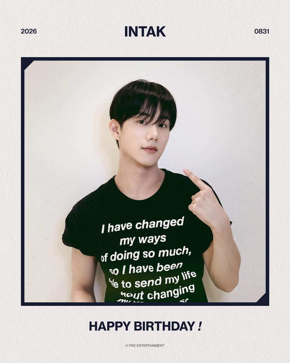 P1H_official_jp's tweet photo. [#インタク] 20260831 HAPPY BIRTHDAY
생일 축하해요♡

#P1Harmony #INTAK #HAPPY_INTAK_DAY https://t.co/2a9xhJrIDs