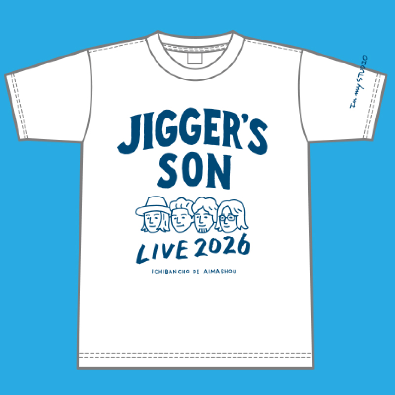 office_modekey's tweet photo. ライブ会場で完売となりましたJIGGER'S SON 2026Tシャツの受注生産スタート！
全カラー、全サイズに対応します。

受注締め切りは9月7日(月)23:59、発送は9月16日前後を予定しています。ぜひご利用ください！
https://t.co/nNvzxdJiGG https://t.co/7AlIyNXfhc