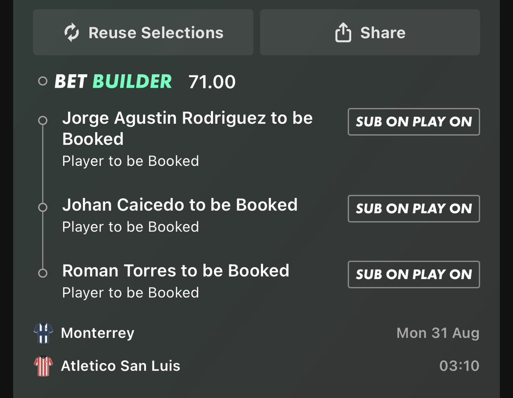 TheCardSkipper's tweet photo. 🇲🇽 Monterrey v San Luis 

0.25U - Ref loves it usually 🤞 https://t.co/qXyOaZfEe6