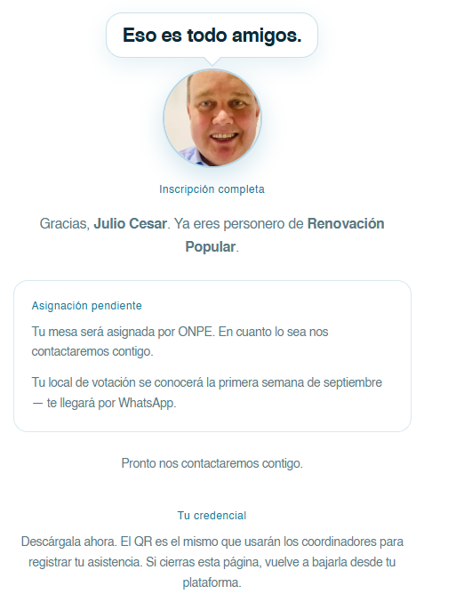 liber_limeno's tweet photo. PORKY ES MI GALLO

Me uní a la llamada como personero electoral, realizada por @rlopezaliaga1,  para defender el voto de la derecha conservadora y soberanista en Lima Metropolitana. Los rojos ni caviares nos robarán las elecciones
👉 Súmate aquí: https://t.co/n3By9ucSvw https://t.co/T4pewP33ab