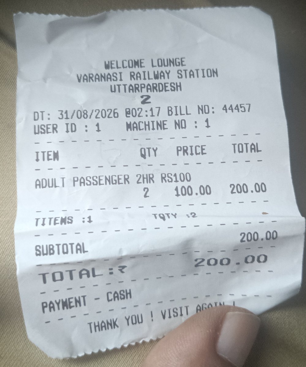 DrYogesh30's tweet photo. @RailMinIndia @drmbsbner @GM_NRly @IRCTCofficial Time of my booking with receipt.
On asking to open atleast one more ac to atleast counter humidity 
Reply I got was 
"Jao jaha shikayat karni ho kar do" https://t.co/2j09V4luHM