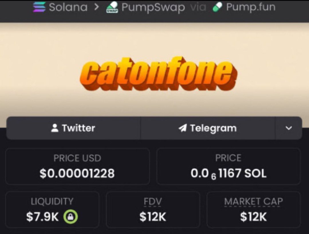 marevivakk's tweet photo. $catonfone 🚀 delivered a hug win!
 
Called at $12K MC, now trading around $226k MC — locking in an impressive return! 💰

📩 Join my private TG to get early entries on the next breakout.

CA:
5FkdrLryVefo7HDKd9EATV3q1u6cQDJhBmQubYzupump 

#MEMECOIN #Solana  #bbvipal5 https://t.co/3AuPWsYXtg