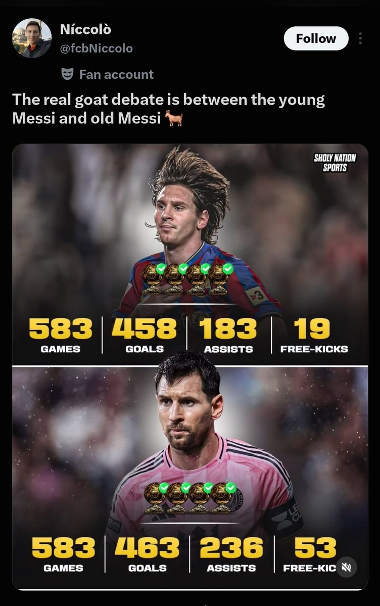 BETFUSE1's tweet photo. Nahhhh... Messi fans ain't real 😭💀 https://t.co/rC13myqF0W