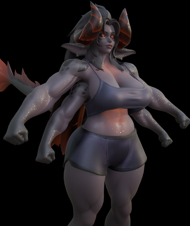 SabretoothTrace's tweet photo. Woah. She has clothes? Portal shorts. https://t.co/98IL9Zsnqk