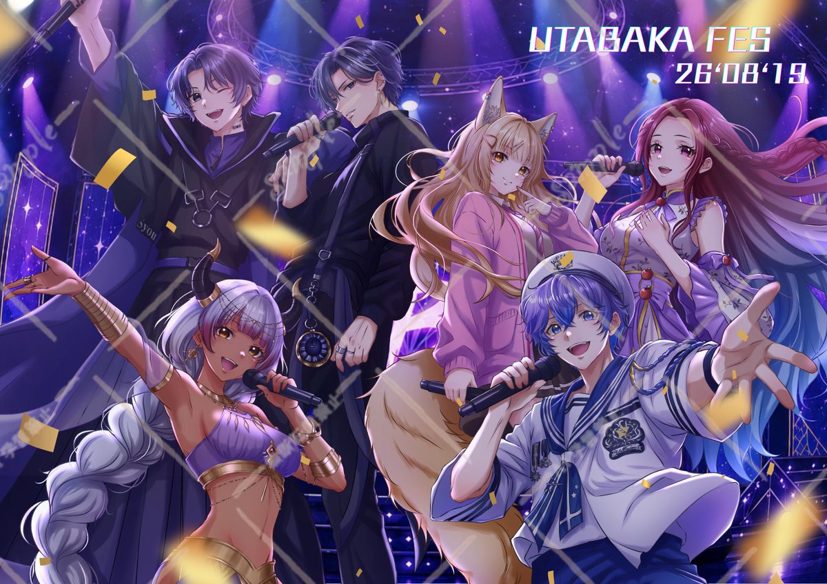suzuliver's tweet photo. #IRIAMライバーさんと繋がりたい
#唄バカFES
唄バカFESのチャレンジ達成の記念イラスト公開お待たせ！
全通特典も作成して随時お送り致します

· · ───── ·✧· ───── · ·

    「またここであいましょう」

· · ───── ·✧· ───── · ·

Artwork by @naak0__ https://t.co/hC4gh7Wprl