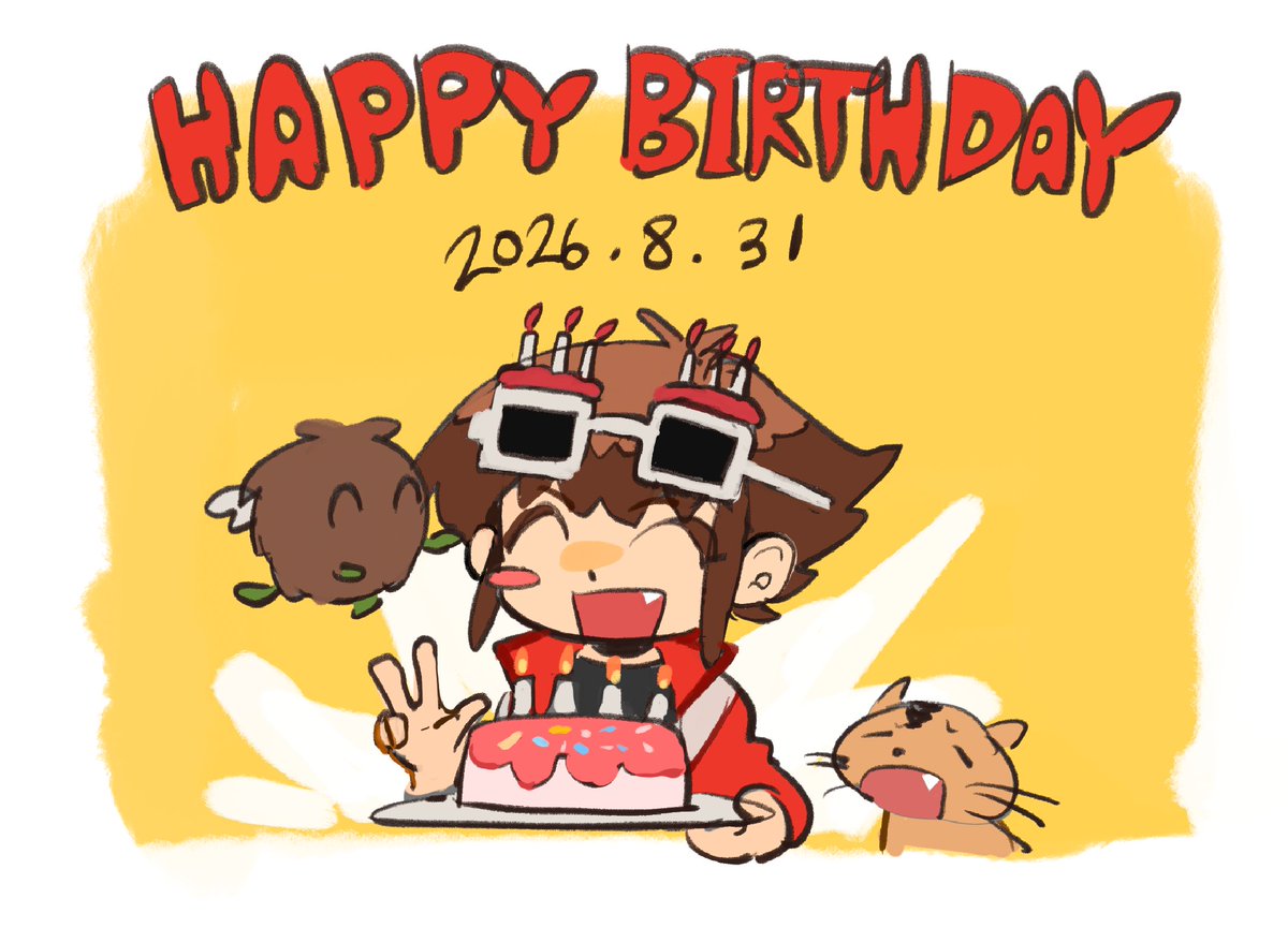 henggaro_'s tweet photo. 십대 생일축하해~~~
바빠서 낙서 정도지만 축하해~~~
 #遊城十代生誕祭2026 https://t.co/JbNWO2NUZl