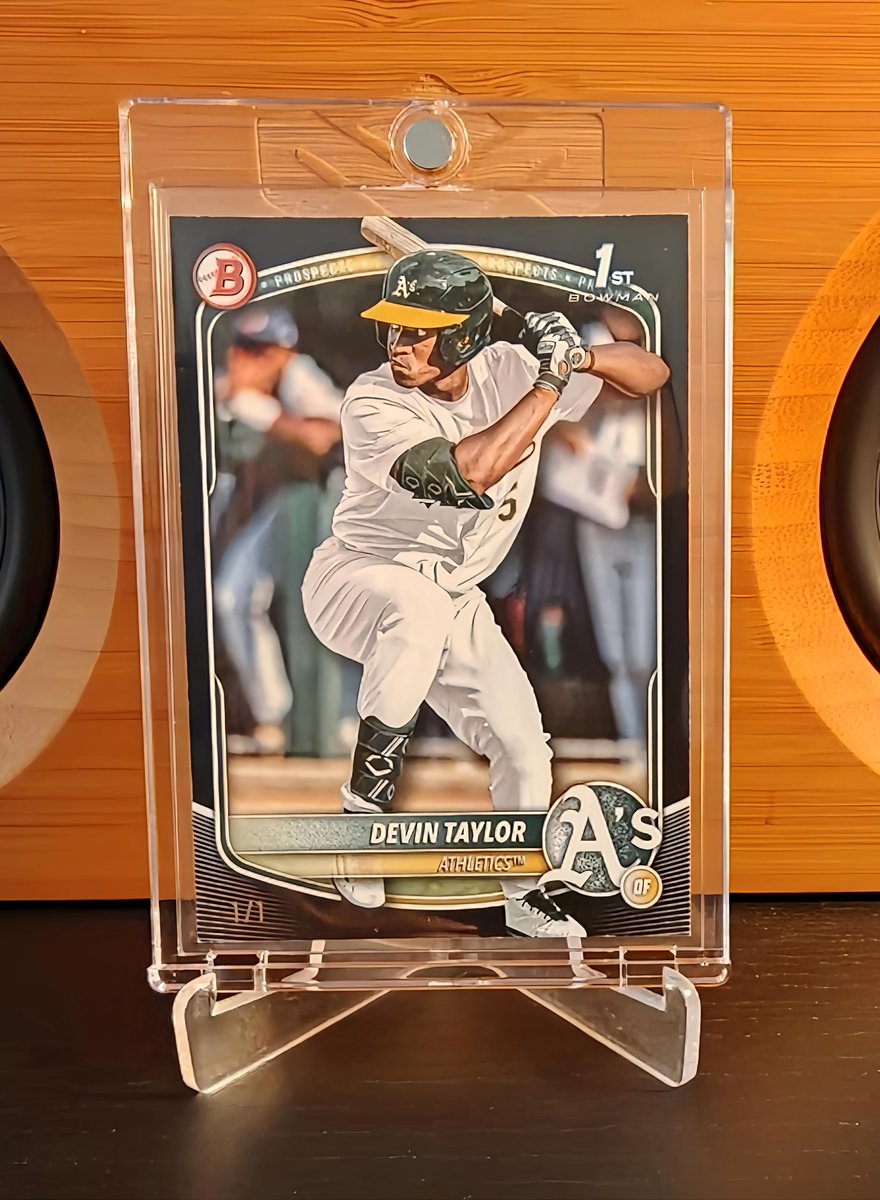 JoeyOcards's tweet photo. Devin Taylor 2025 Bowman Draft Black 1/1 (1st Bowman)
#devintaylor #athletics #bowman #1of1 #oneofone https://t.co/TfTYiow7XI