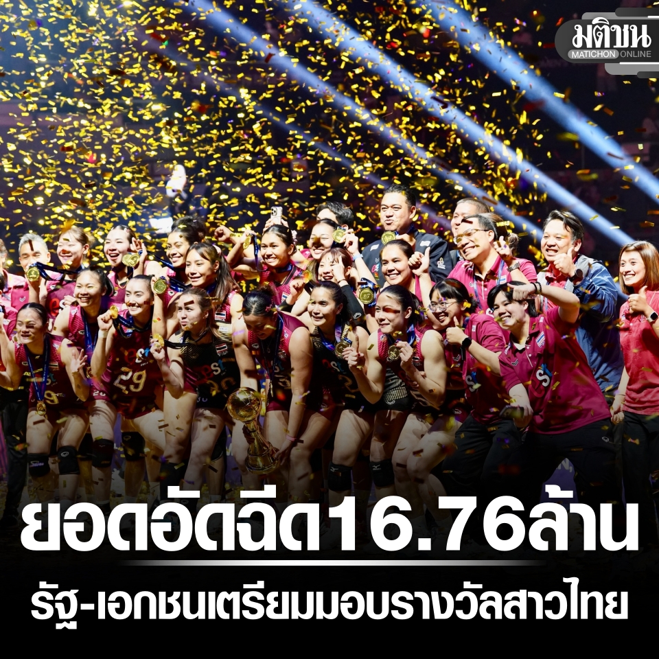 MatichonOnline's tweet photo. สาวไทยเตรียมรับอัดฉีดเบื้องต้น 16.76 ล้านบาท จากกองทุนกีฬา-เอกชน... อ่านข่าวต้นฉบับได้ที่ : https://t.co/8ZOJ01DryH https://t.co/gMslwH5SbD
