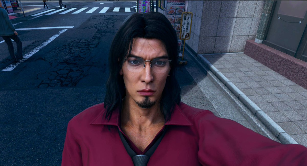 Schattenkit's tweet photo. DLSS 5 is being talked about, and I thought it would be funny to try it on Yakuza Kiwami 3. Forgive my outfit choice XD

Left: DLSS 5 Off
Right: DLSS % On https://t.co/gAi5C4ToqJ