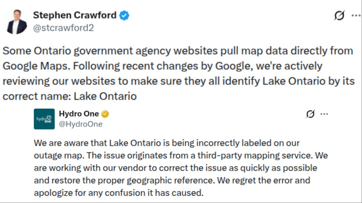 RT_com's tweet photo. Canada ministers + utilities admit they use 'Lake AMERICA' https://t.co/WuNr6tXTsu