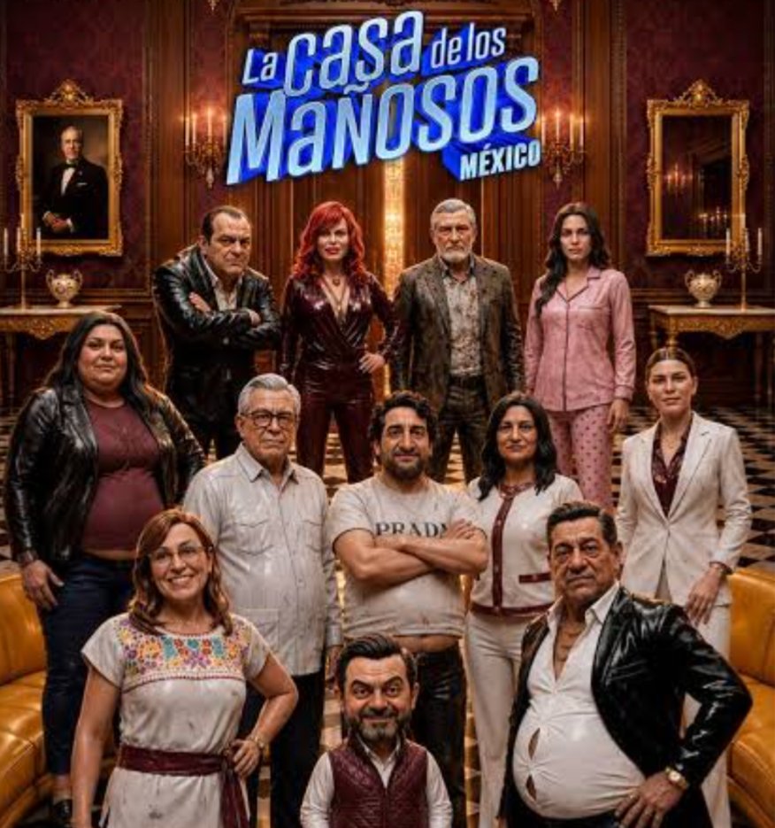 rthur013's tweet photo. "LA CASA DE LOS MAÑOSOS" salto del internet a la TV, una crítica social a la podrida clase política que vale mucho la pena ver. https://t.co/J1v12dHivo