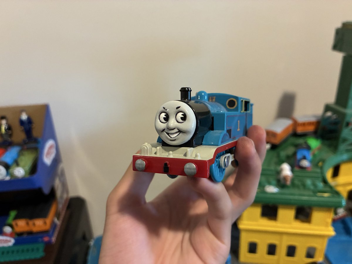 TheEngineAdam's tweet photo. Sorry but I had to…. Pain in the ass to make but now rws plarail Thomas looks better!! https://t.co/5INWIY30RX