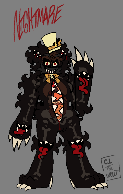 lthewoll's tweet photo. #FiveNightsafFraddys #FiveNightsafFraddysArt #FiveNightsafFraddysFanart #Fnaf #FnafArt #FnafFanart #Fanf4 #NightmareFredBear #Nightmare
{ N.FredBear & Nightmare } https://t.co/8mj6oVjCfO