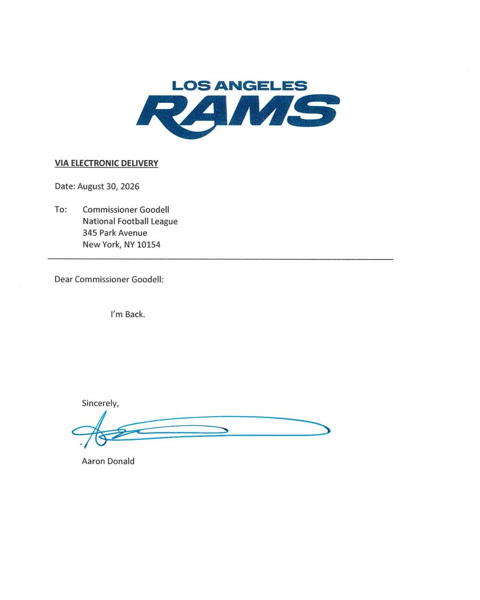 UnderdogNFL's tweet photo. Aaron Donald — straight to business: https://t.co/PR2pS79Iv3