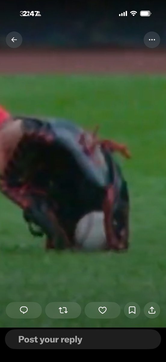 Kevan12Kev's tweet photo. @CalebDurbinLove Hits the ground , it’s the correct call https://t.co/oGHIHTKkQ0