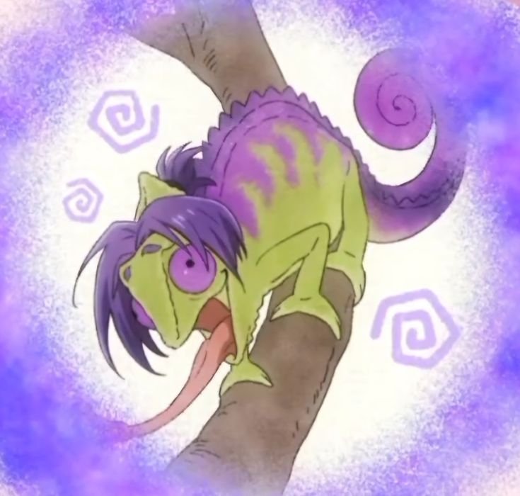 Mikashiiro's tweet photo. I love when they slap an ugly wig on the characters representative animals https://t.co/uHzTKBvSy1
